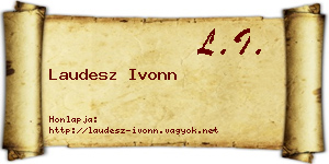 Laudesz Ivonn névjegykártya
